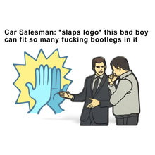 Load image into Gallery viewer, Car Salesman Enamel Pin