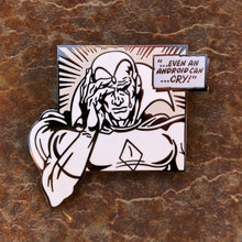 Load image into Gallery viewer, Vision’s Humanity Hard Enamel Pin (white variant)