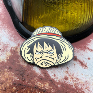 Disgusted Luffy Lapel Pin