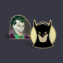 Load image into Gallery viewer, Batman/Joker Vintage 2-Pin Set