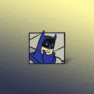 Thinking Batman Enamel Pin