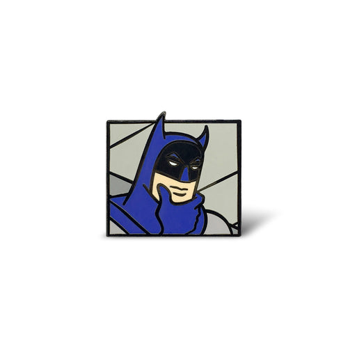 Thinking Batman Enamel Pin