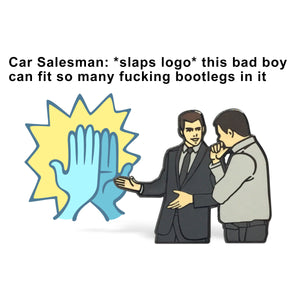 Car Salesman Enamel Pin