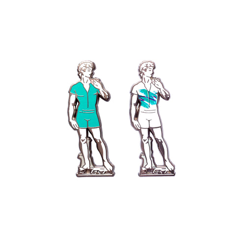 David Enamel Pin