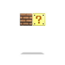 Load image into Gallery viewer, 8-Bit Brick Enamel Pin
