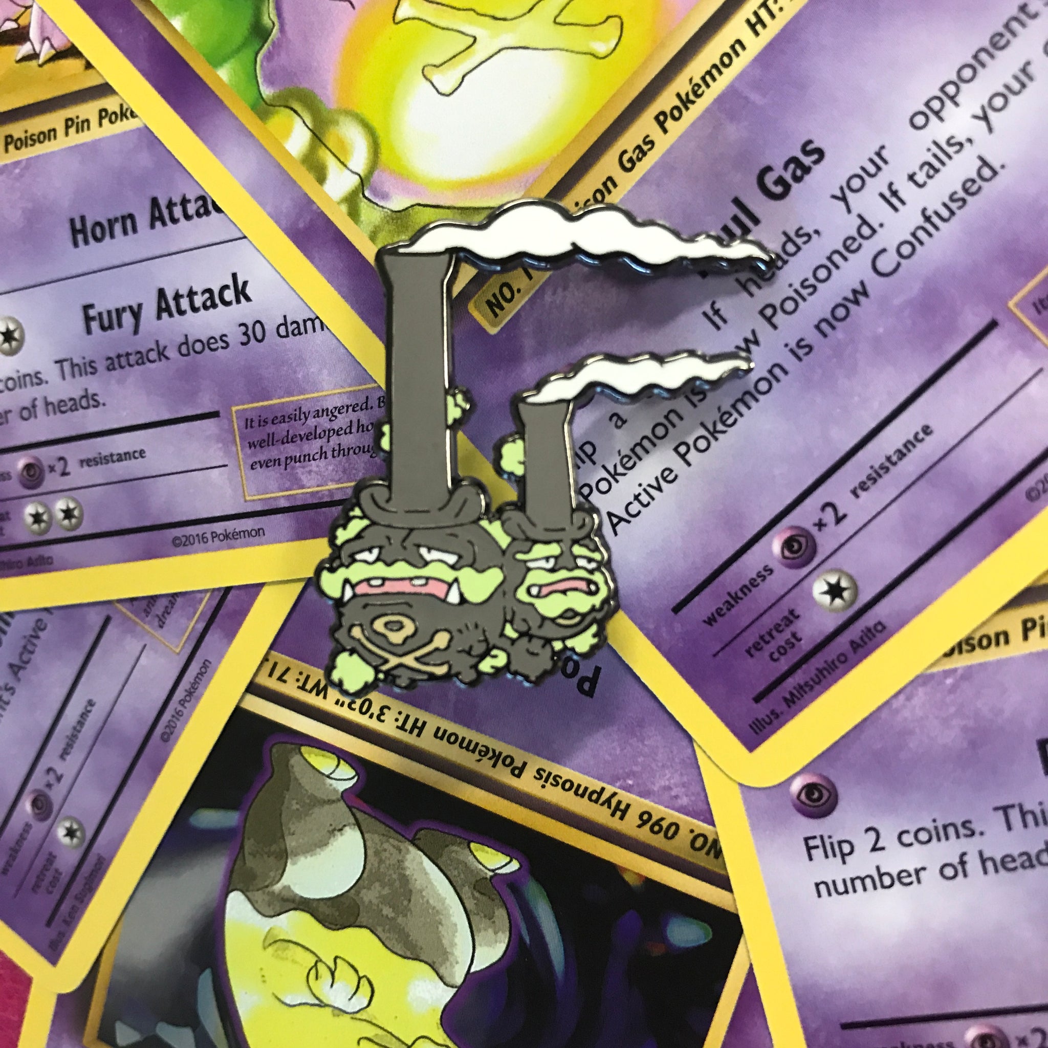 Galarian Weezing Enamel Pin HighFivePins Galarian Weezing Enamel Pin HighFivePins
