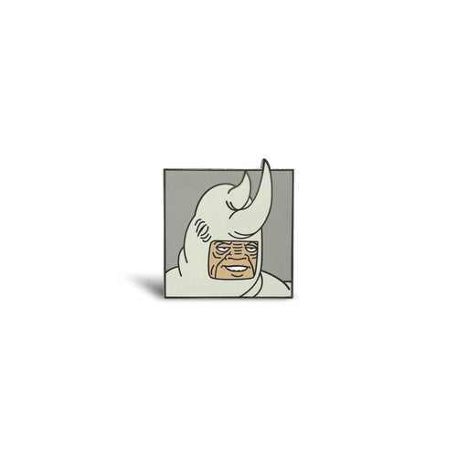 Dopey Rhino Enamel Pin