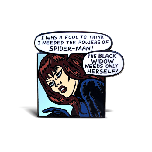 Black Widow Enamel Pin