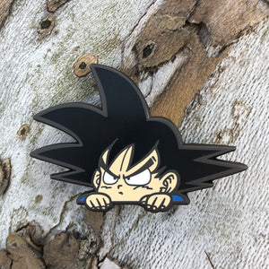 Peeking Goku Enamel Pin