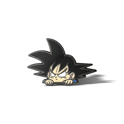 Peeking Goku Enamel Pin