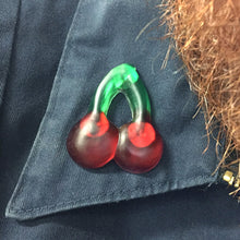 Load image into Gallery viewer, 3D Double Cherry Resin Pin